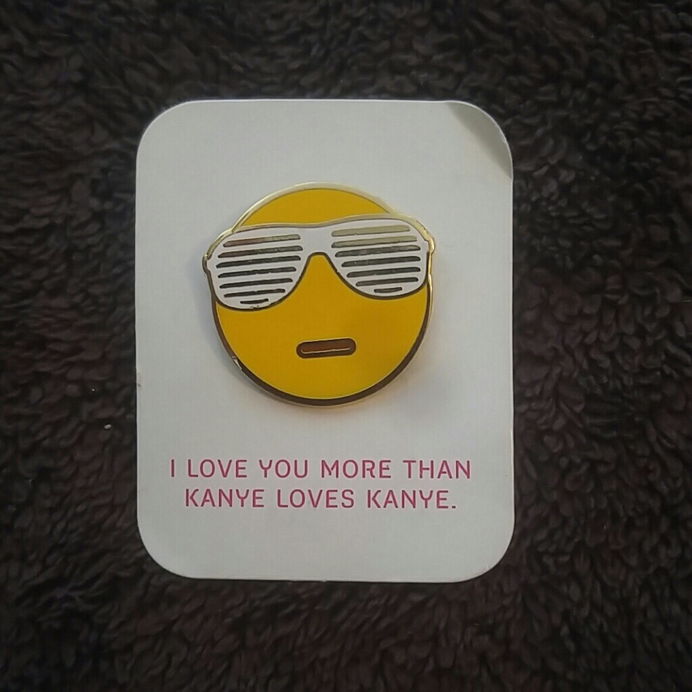I love you more than kanye loves kanye pin